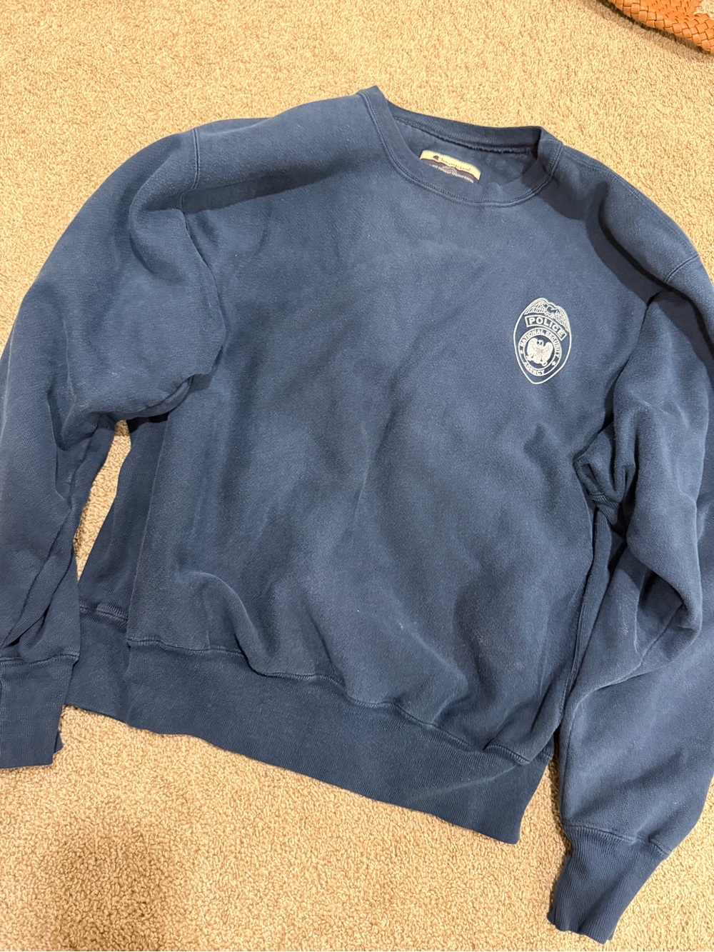 Vintage Champion Crewneck with Chest Badge